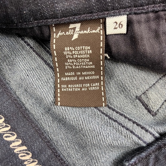 7 For All Mankind Blue Jeans Pants Denim ((size 26)) - Picture 7 of 8